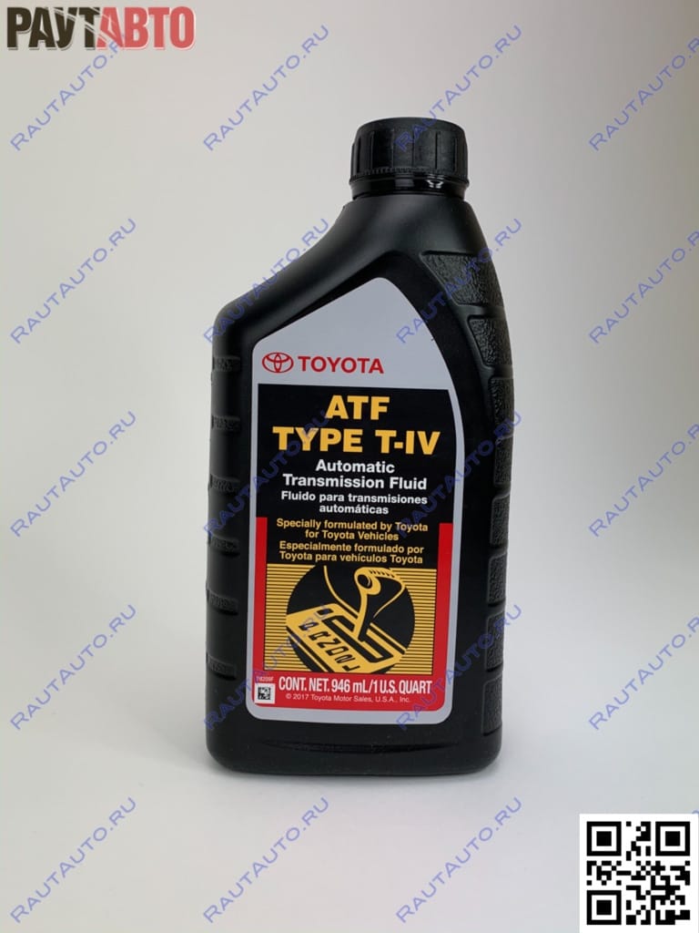 Масло трансмиссионное TOYOTA ATF TYPE T-IV 0,946L 00279000T46S